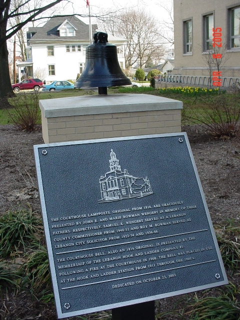 Courthouse Bell Plaque